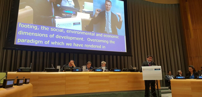 Ministro Barraza en Foro de Alto Nivel en ONU: “el combate contra la pobreza no puede estar disociado del combate contra la desigualdad”