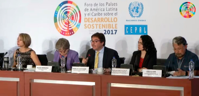 Ministro Barraza en Foro de los Países de América Latina y el Caribe sobre el Desarrollo Sostenible