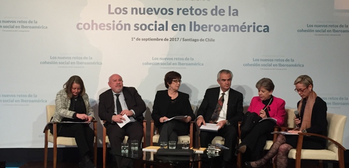 Subsecretaria Heidi Berner expone en seminario sobre cohesión social en Iberoamérica